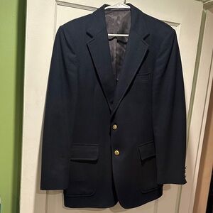 Vintage Authentic Filenes Classic Navy Blazer 100% Woolmark